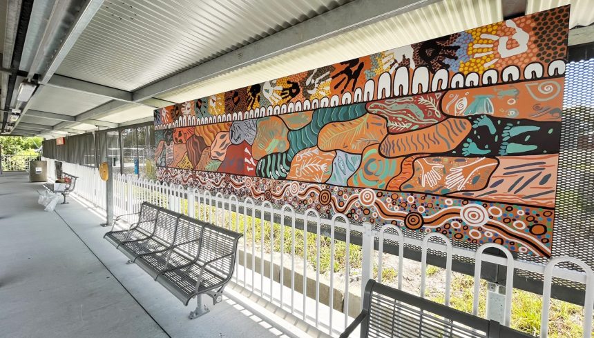 Six seasons Mural by Coomaditchie Artists Lorraine Brown and Narelle Thomas