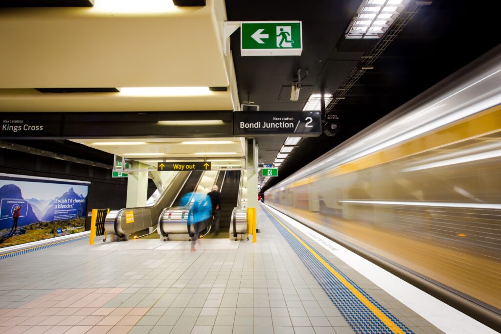 Edgecliff station escalator