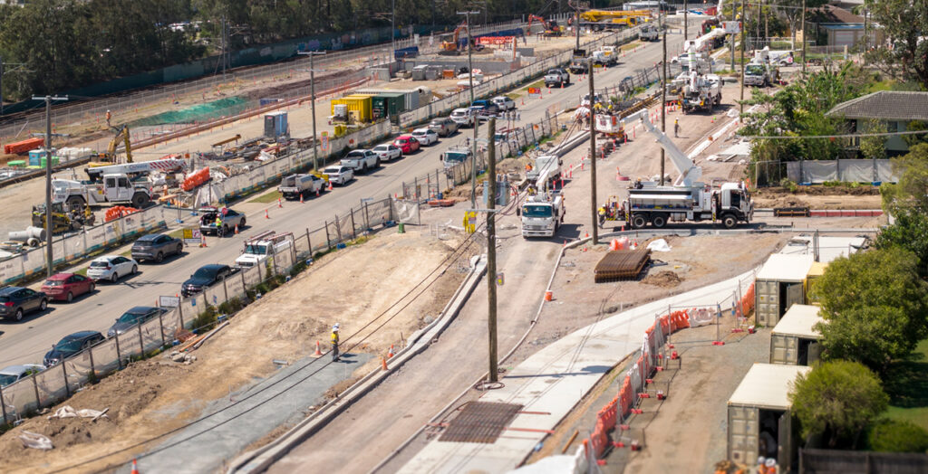 Loganlea Station Relocation work in progress