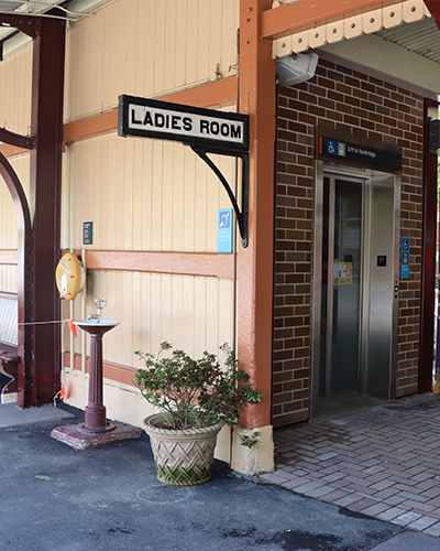 Moss Vale Station Platform 2 Courtyard Lift opening in APR 2025