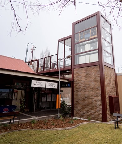 Moss Vale Station new courtyard lift